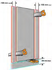 P Âme Pleine Confort Cadre Résineux 37MM Porte Plane Rives Droites 63 cm