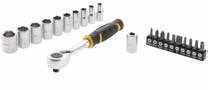Image de Cliquet 120 Dents 1/4" FATMAX + 10 Douilles + 10 Embouts